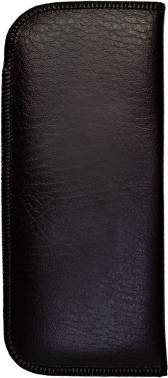 Image 2 of Wholesale Bulk Lot Calabria Slip-In Case w/Plastic Pocket Clip Faux Leather Felt Black Men Women Eyeglass Pouch Sunglasses Holder