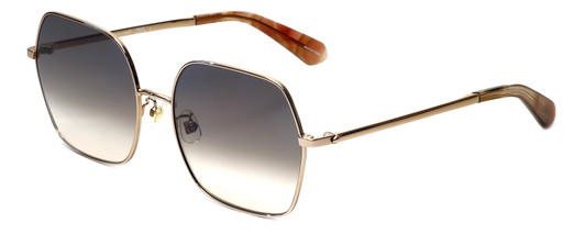 Profile View of Kate Spade ELOY/F/S 35J Women's Sunglasses in Rose Gold/Grey Pink Gradient 59 mm