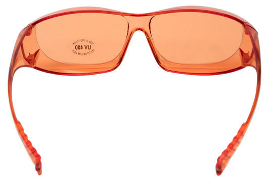 Calabria 6000 Dark Orange Large Fit Over Eyewear Men Safety Glasses Fitover Prescription Women Wrap Around Tinted Anti Fog Scratch Glare