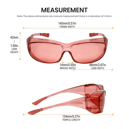 Calabria 6000 Pink Large Fit Oven Eyewear Men r Safety Glasses Fitover PrescriptioWomen Wrap Around Tinted Anti Fog Scratch Glare