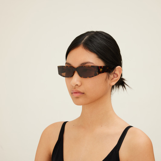 Side View of SITO SHADES Endless Unisex Designer Sunglasses Maple Tortoise Havana/Brown 65 mm