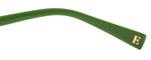 Top View of Elton John GOGO 1 Unisex Designer Sunglasses in Black Green/Polarized Grey 47 mm