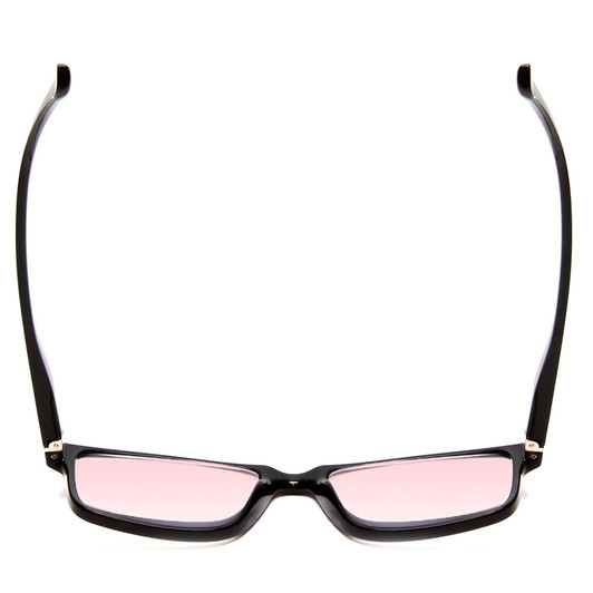 Top View of Medspex L2007 C1 Black FL-41 Pink Anti-Migraine Reduce Light Sensitive Glasses