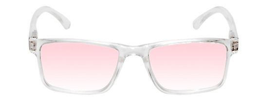 Front View of Medspex L2007 C3 Crystal FL-41 Pink Anti-Migraine Reduce Light Sensitive Glasses