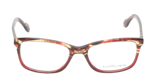 Front View Ernest Hemingway H4694 Unisex Eyeglasses in Tortoise/Burgundy Red 53mm Bi-Focal