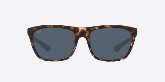 Front View of Costa Del Mar Cheeca Womens Sunglass Tortoise Turquoise/Polarized Gray 580P 57mm