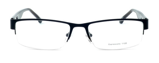 Calabria Expressions Designer Eyeglasses 1020 in Black :: Custom Left & Right Lens
