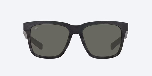 Front View of Costa Del Mar Pescador Unisex Sunglass Fishing Net Grey/Polarized Gray 580G 55mm
