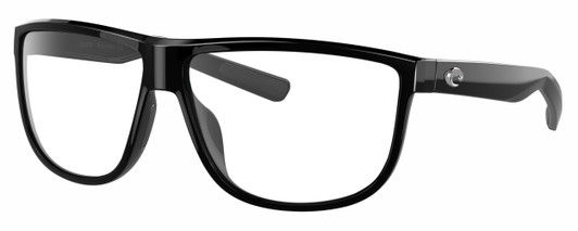 Profile View of Costa Del Mar RINCONDO Designer Reading Eye Glasses in Shiny Black Unisex Panthos Full Rim Acetate 61 mm