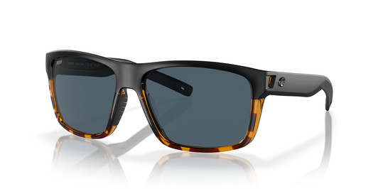 Profile View of Costa Del Mar Slack Tide Unisex Sunglass Black Tortoise/Polarized Gray 580P 60mm