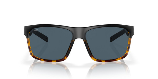 Front View of Costa Del Mar Slack Tide Unisex Sunglass Black Tortoise/Polarized Gray 580P 60mm