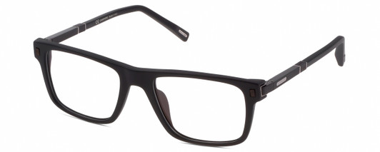 Profile View of Chopard VCH313-0703 Men's Designer Reading Glasses Black Carbon Fiber/Wood 53 mm