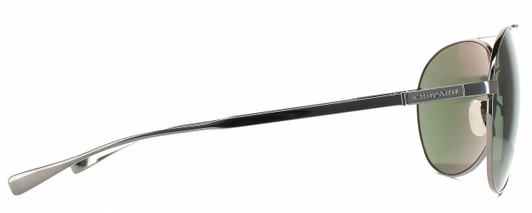 Side View of Chopard Titanium SCHD57M-568P Mens Sunglasses Gunmetal/Polarized G15 Green 64 mm