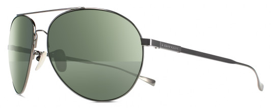 Profile View of Chopard Titanium SCHD57M-568P Mens Sunglasses Gunmetal/Polarized G15 Green 64 mm