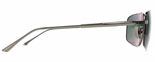 Side View of Chopard Titanium SCHF21M-568P Mens Sunglasses Gunmetal/Polarized G15 Green 60 mm