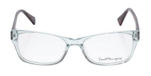 Front View of Ernest Hemingway H4805 Cateye Eyeglasses in Blue Crystal Mist/Red Tortoise 52mm