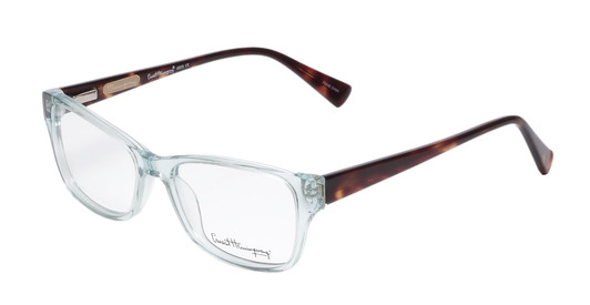 Profile View of Ernest Hemingway H4805 Cateye Eyeglasses in Blue Crystal Mist/Red Tortoise 52mm