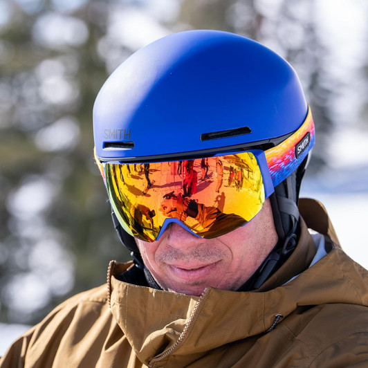 Lifestyle image 1 of Smith Optics Code MIPS Unisex Snow Helmet - Matte Lapis, Small