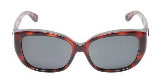 Front View of JP Jonathan Paul Beverly Fitovers Sunglasses Crystal Red Tortoise&Polarized Grey