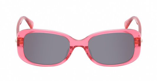 Front View of Kate Spade DIONNA-035J Womens Designer Butterfly Sunglasses Crystal Pink/Grey 52