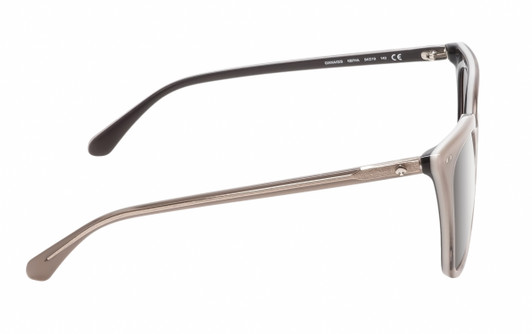 Side View of Kate Spade GIANA-0KB7 Cat Eye Sunglasses Grey White Silver/Brown Gradient 54 mm