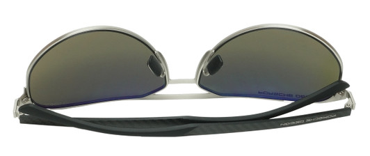Back View of Porsche Design P8965 Sunglass Grey/Polarized Green Blue Vision Drivetm Xtr 62 mm