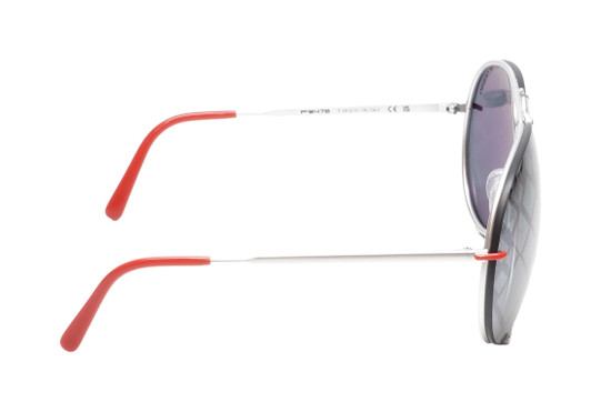 Side View of Porsche Design 911 Turbo Limited Edition P8478 Sunglass Silver/Grey/Diamond 69mm