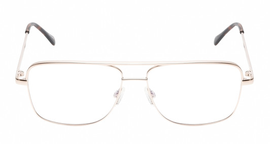 Front View of QUAY Australia Poster Boy Mini Blue Light Reading Glasses in Brown Tortoise 57mm