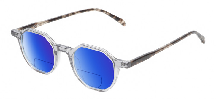 Reptile Softshell Unisex Polarized BIFOCAL Sunglasses Grey Crystal Tortoise 45mm