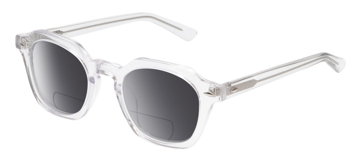 Reptile Liaochelys Unisex Polarized BIFOCAL Sunglasses Clear Crystal 48mm 45 Opt