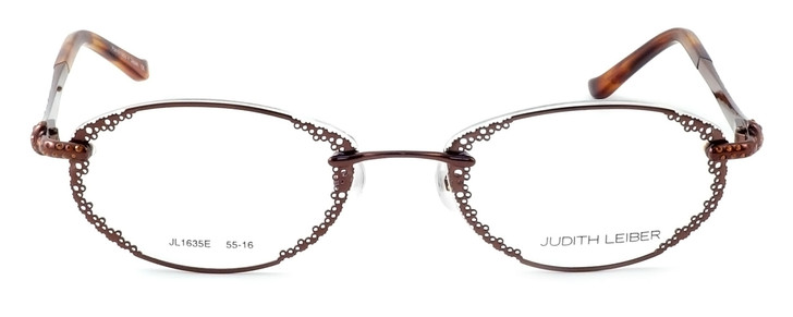 Judith Leiber Womens Designer Eyeglasses JL1635-02 in Brown :: Custom Left & Right Lens