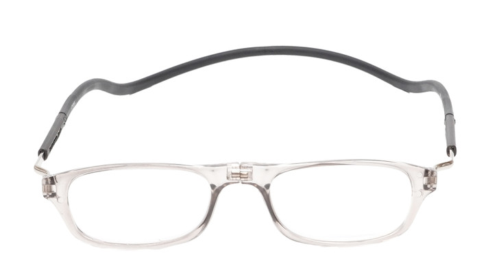 Snap Magnetic C3 Unisex Oval Blue Light Blocking Eyeglasses in Grey Crystal 52mm