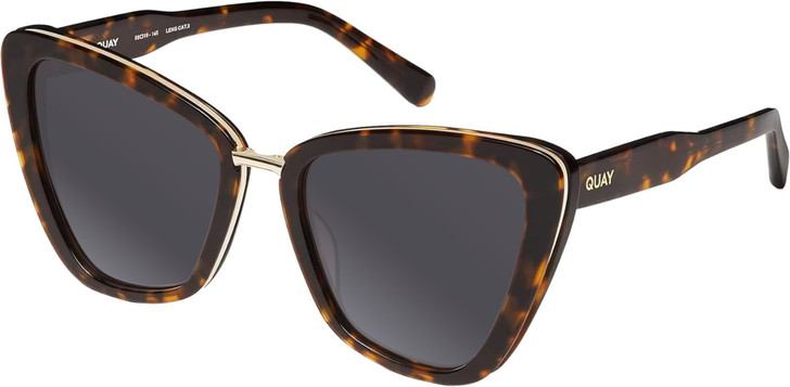QUAY All Talk Women's Cat Eye Polarized Sunglasses Brown Tortoise 58mm 10 OPTION
