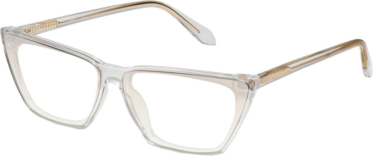 QUAY Australia Bad Habit Women's Cat Eye Full Rim Designer Prescription Eyeglasses in Clear 65mm Rx-BI-FOCAL