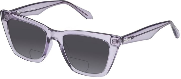 QUAY Call The Shots CatEye Polarized BI-FOCAL Sunglasses in Sweet Pea Lilac 54mm