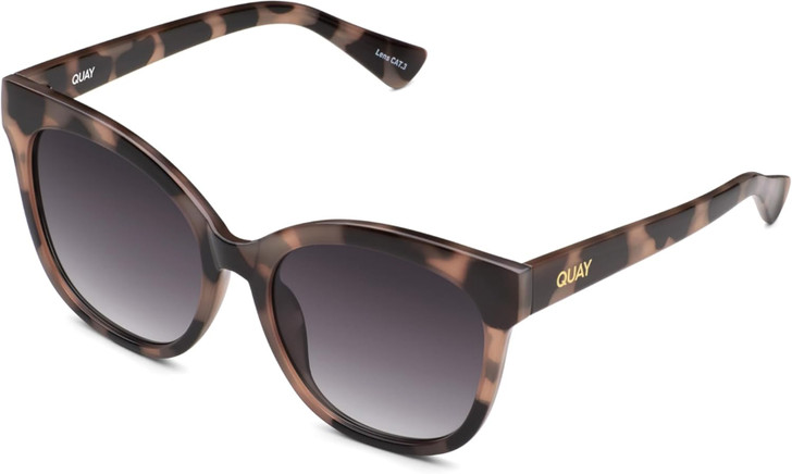 QUAY Australia It's My Way Cat Eye Sunglasses in Black Tortoise/Smoke Grey 59 mm