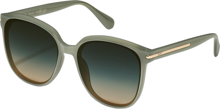 QUAY Australia Rent Free Womens Panthos Sunglasses in Jade Green/Green Fade 59mm