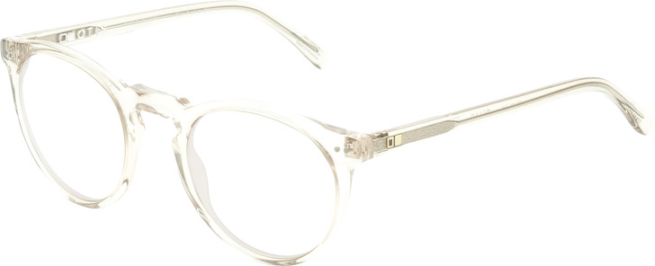 OTIS Omar Women's Round Reading Glasses in Eco Crystal Sand 50mm Custom L&R Lens