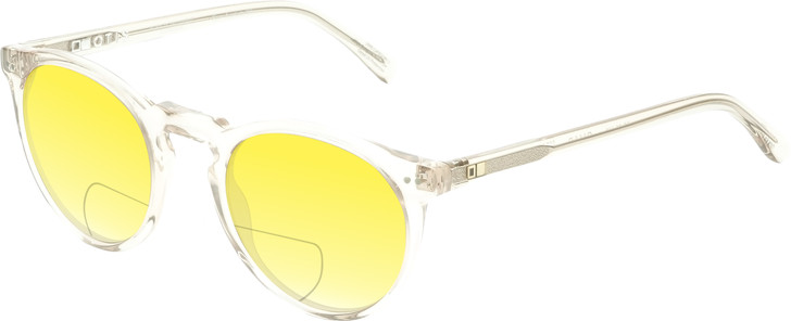 OTIS Omar Women's Round Polarized BI-FOCAL Sunglasses in Eco Crystal Sand 50 mm