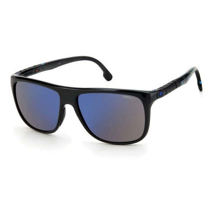 Carrera HYPERFIT 17-S-D51 Unisex Square Designer Sunglasses in Blue Mirror 58 mm