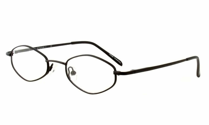 Calabria MetalFlex U 45mm Matte Black Designer Blue Light Filter Reading Glasses