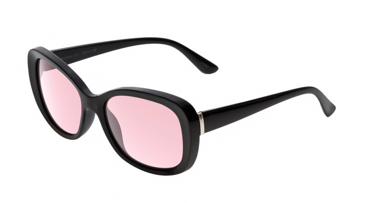 Medspex Calabria SOPHIA Gloss Black FL-41 Rose Color Therapy Reading Glasses