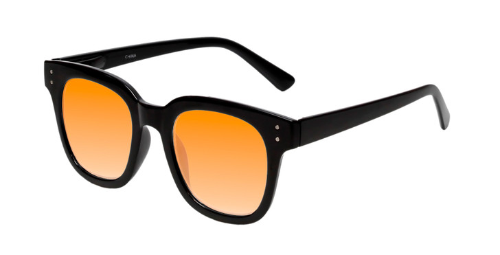 Medspex R785 Gloss Black Light Orange Color Therapy Reading Glasses