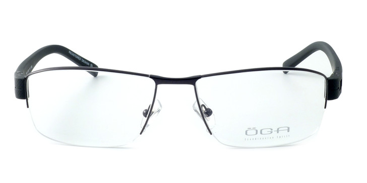 OGA Designer Eyeglasses 7926O-GG082 in Gunmetal & Black :: Custom Left & Right Lens