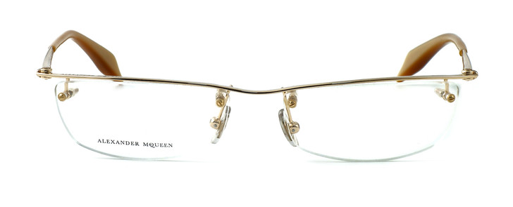 Alexander McQueen Designer Eyeglasses 4088 in Gold :: Custom Left & Right Lens