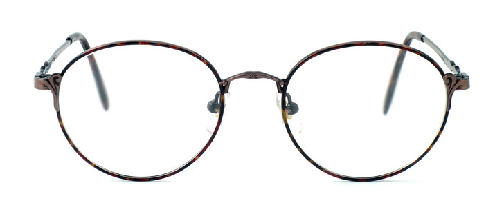 Fashion Optical Designer Eyeglasses E303 in Antique Brown & Demi Brown :: Custom Left & Right Lens