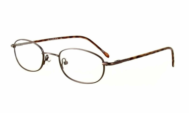 Calabria Flex Plus 85 Antique Brown Designer Reading Glasses X-SMALL Kids 46mm