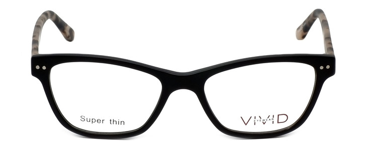 Calabria Viv Designer Eyeglasses 867 in Matte-Black-Demi :: Custom Left & Right Lens