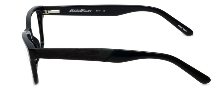 Eddie Bauer Designer Eyeglasses EB8348-Black in Black 55mm :: Custom Left & Right Lens