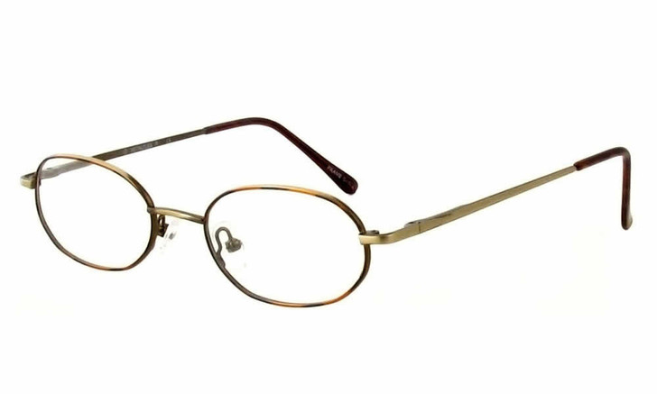 Calabria Metal Flex P in Antique Brown Designer Reading Glasses 48 mm SMALL